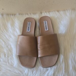 Steve Madden Tan Slide Sandals for Women Size 6M